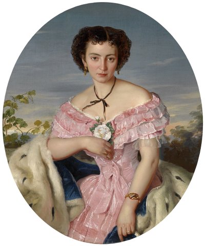 Portrait of the Singer Philippine von Edelsberg by Ernst Moser